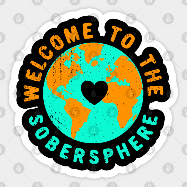 Sobersphere Sticker by FrootcakeDesigns